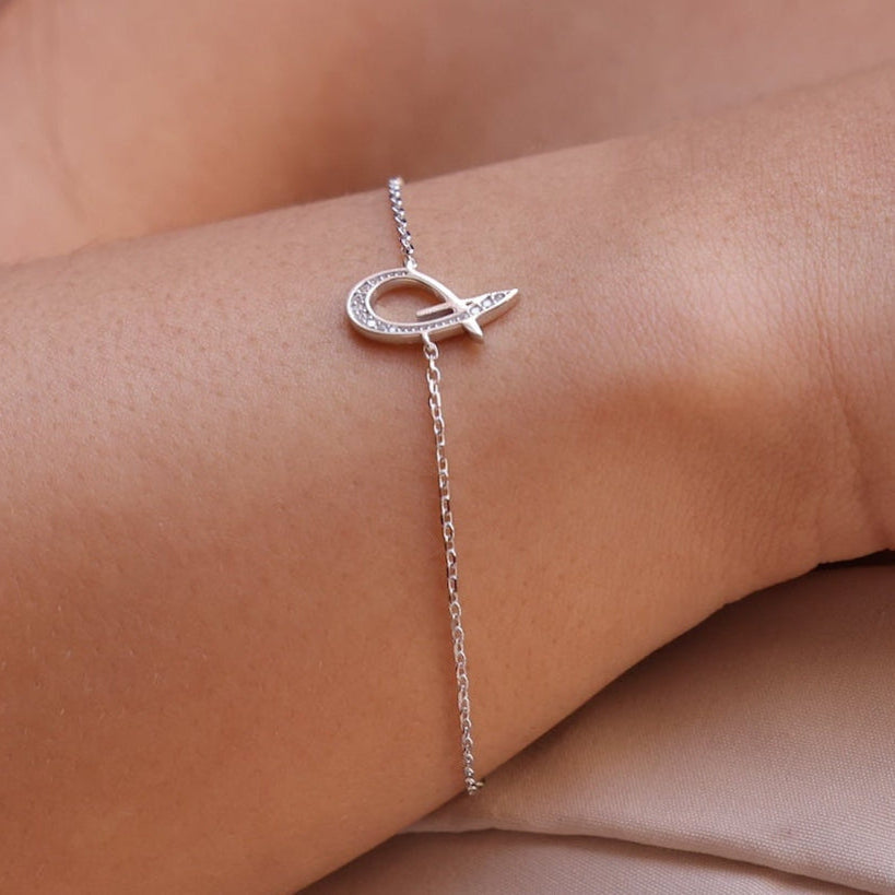Arabic Initial Bracelet (ل)
